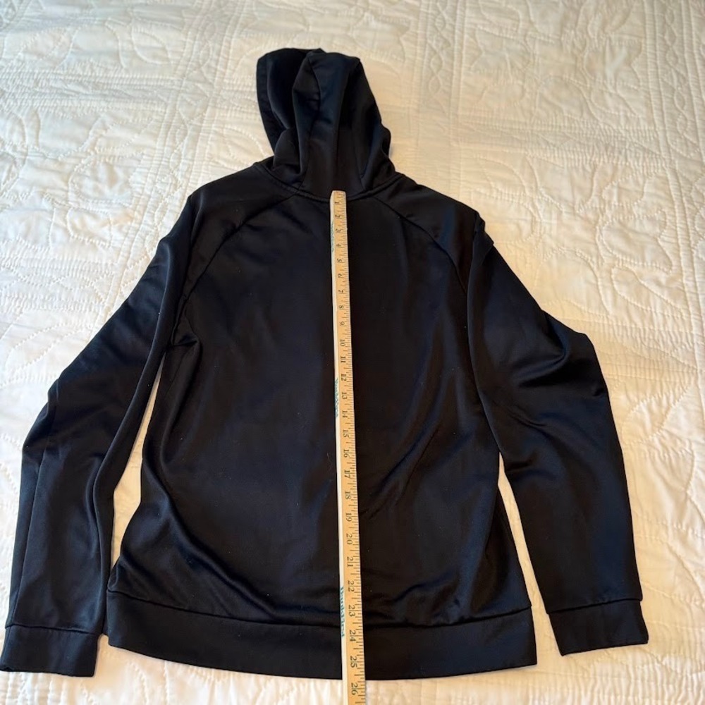 Nike Hoodie Mens M Black Polyester Full Zip Dri-FIT Athletic Classic Gym Workout - Picture 7 of 9